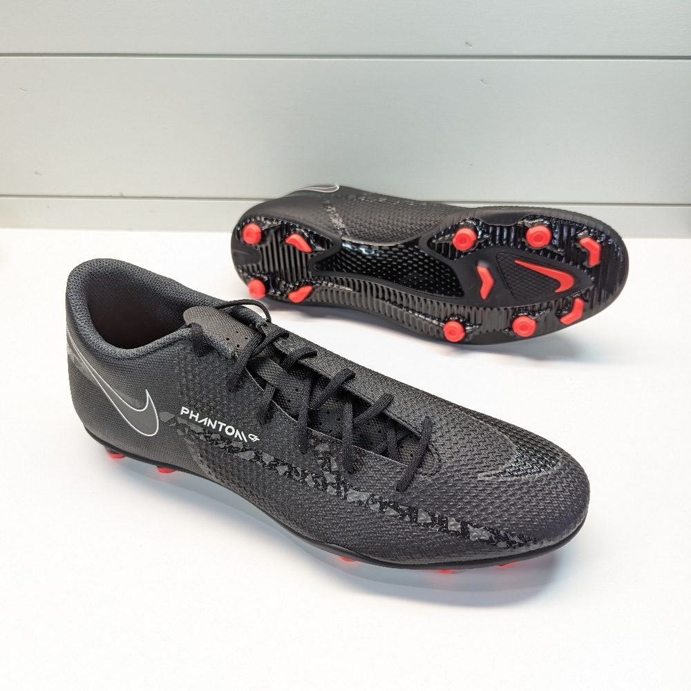 Nike Phantom GT2 Club Multiground G Shadow Pack Black Red Soccer cleats Men's 12